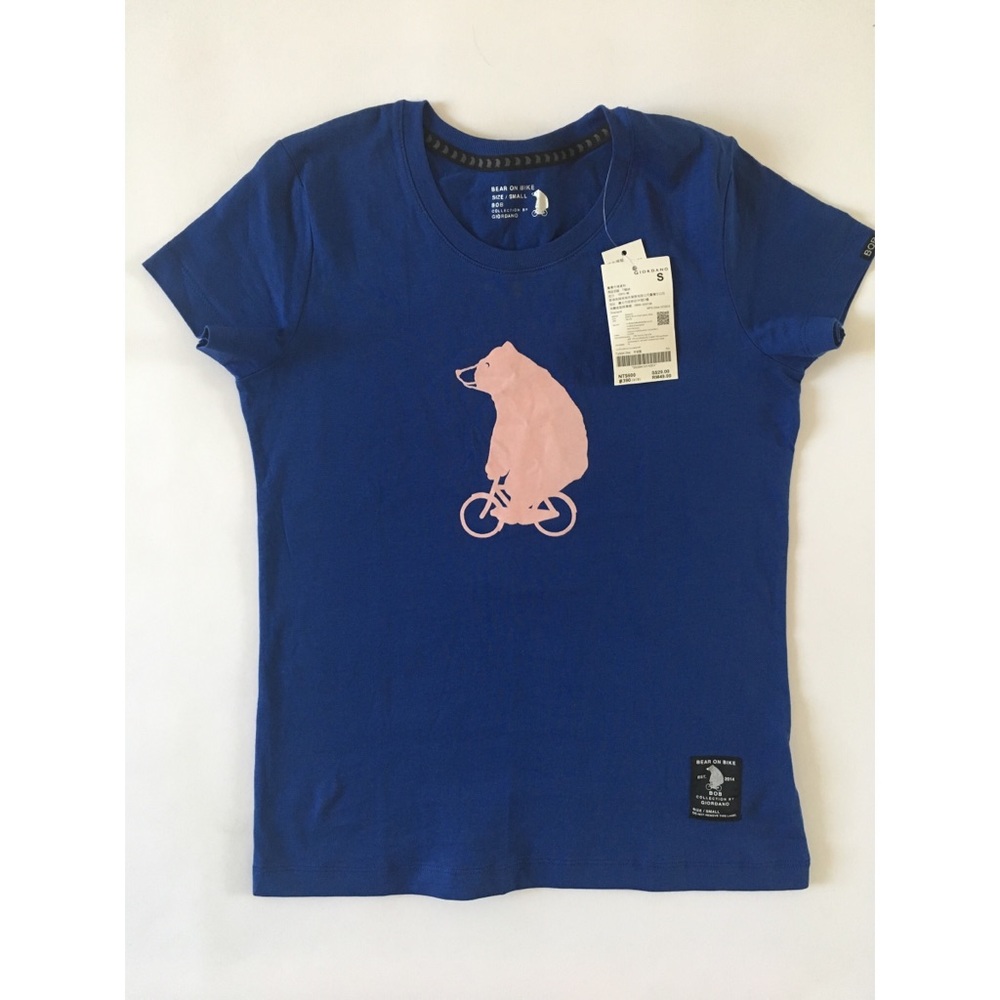 Giordano Bear On Bike Tee Shirt